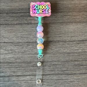 School Nurse badge reel